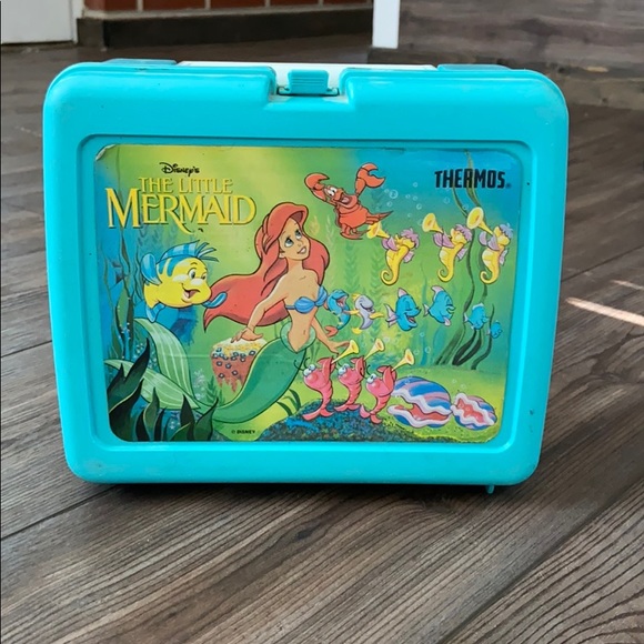vintage little mermaid lunch box